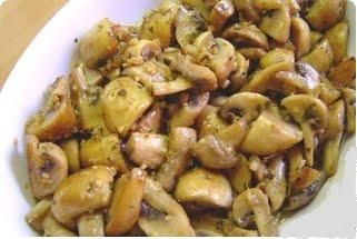 Chapiñones al ajillo receta