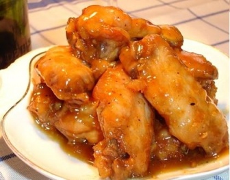 Alitas de pollo en salsa de setas receta