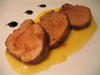Lomo de cerdo con salsa de albaricoque receta