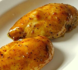 Pechuga de pollo con miel y mostaza receta