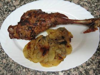 Pierna de cabrito al horno receta