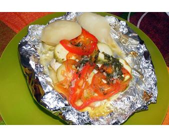 Rape en papillote receta
