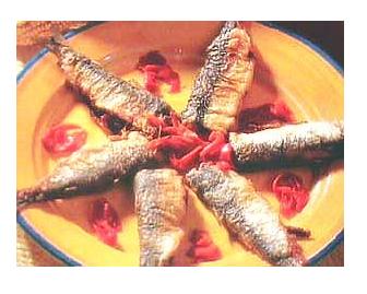 Sardinas rellenas con pimiento y panceta receta