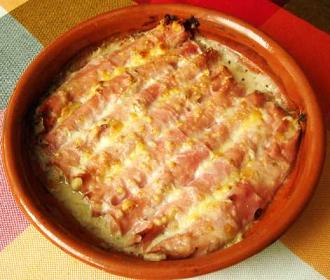 Espárragos gratinados receta