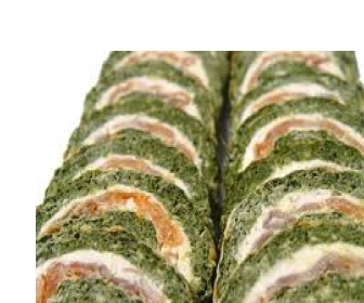 Rollitos de espinacas y salmón receta