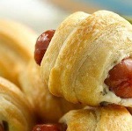 En novedades rollitos de salchicha en microondas