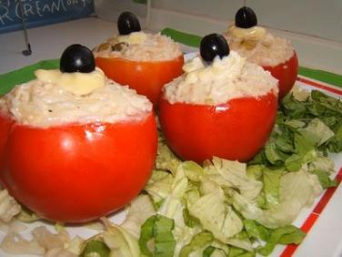 Tomates rellenos de arroz receta