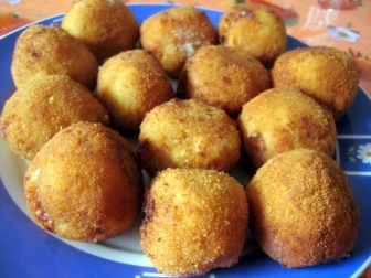 Croquetas de patata y gambas receta