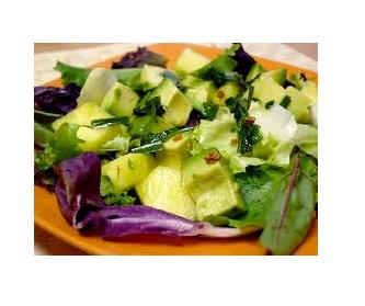 Ensalada de escarola con kiwi y piña receta