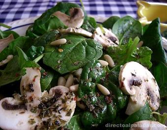 Ensalada de espinacas II receta