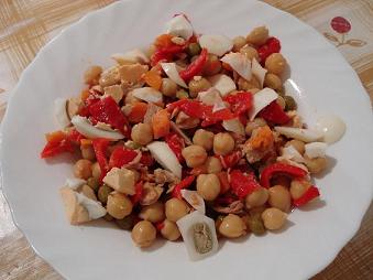 Ensalada de garbanzos receta