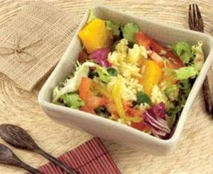 Ensalada de pasta con naranja receta