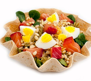 Ensalada de pasta y piñones receta