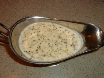 Salsa al cabrales en microondas receta