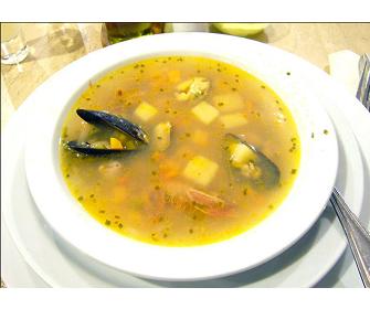 Sopa de mejillones receta