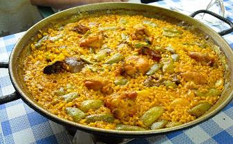 Paella valenciana receta