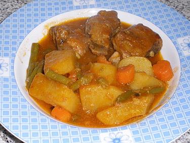 Guiso de judías verdes con costillas receta