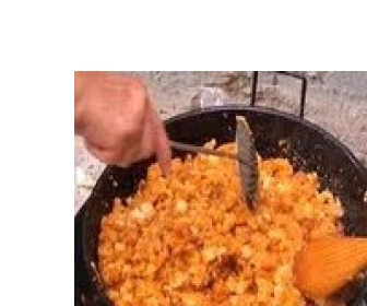 Migas con panceta y morcilla receta