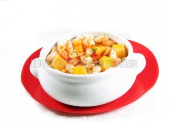 Judias blancas con calabaza receta