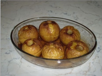 Manzanas asadas rellenas receta