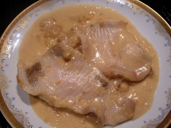 Rodaballo al cava receta