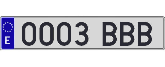 0003BBB matricula larga