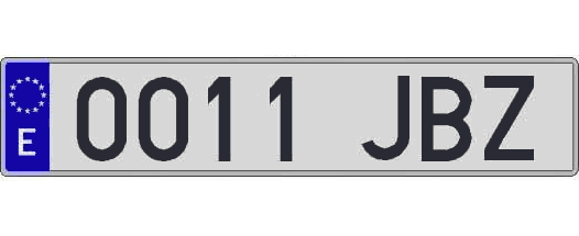0011JBZ matricula larga