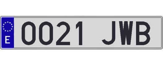 0021JWB matricula larga