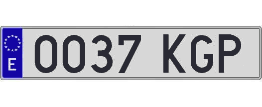 0037KGP matricula larga