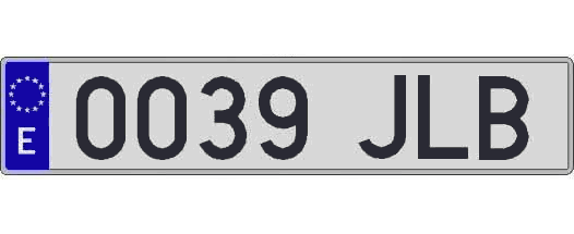 0039JLB matricula larga