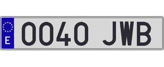 0040JWB matricula larga