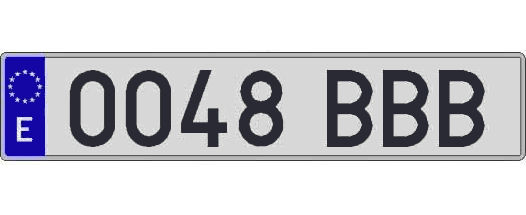 0048BBB matricula larga