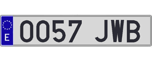 0057JWB matricula larga
