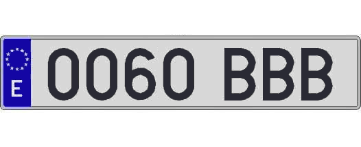 0060BBB matricula larga