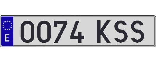 0074KSS matricula larga