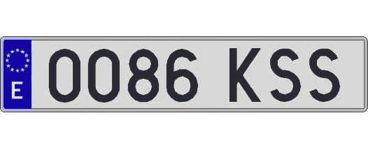 0086KSS matricula larga