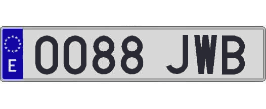 0088JWB matricula larga