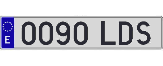 0090LDS matricula larga