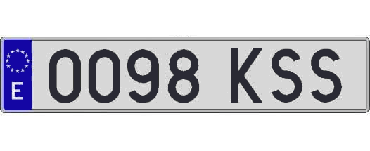 0098KSS matricula larga