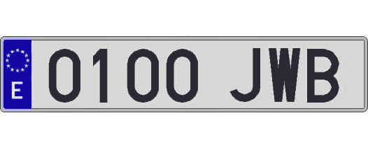 0100JWB matricula larga