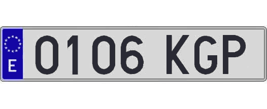 0106KGP matricula larga
