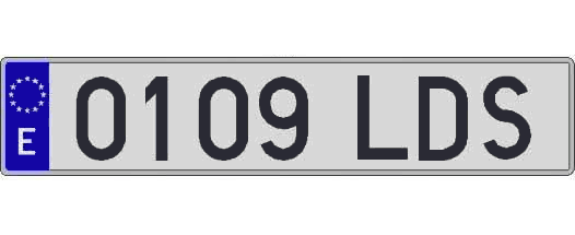 0109LDS matricula larga