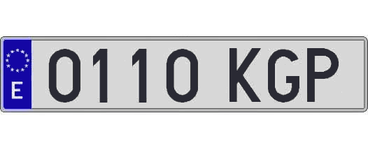 0110KGP matricula larga