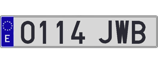 0114JWB matricula larga