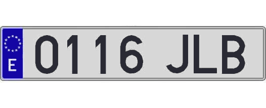 0116JLB matricula larga