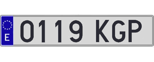 0119KGP matricula larga