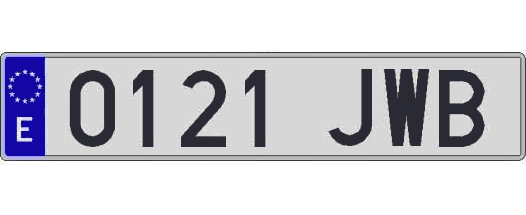 0121JWB matricula larga
