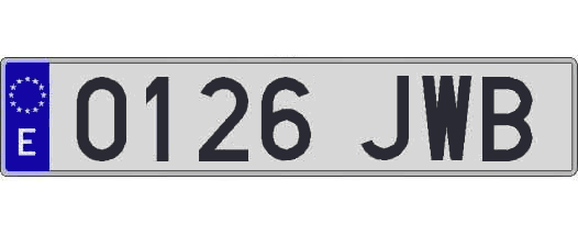 0126JWB matricula larga