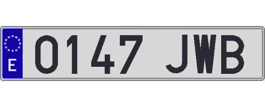 0147JWB matricula larga