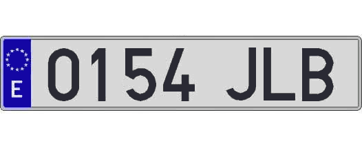 0154JLB matricula larga